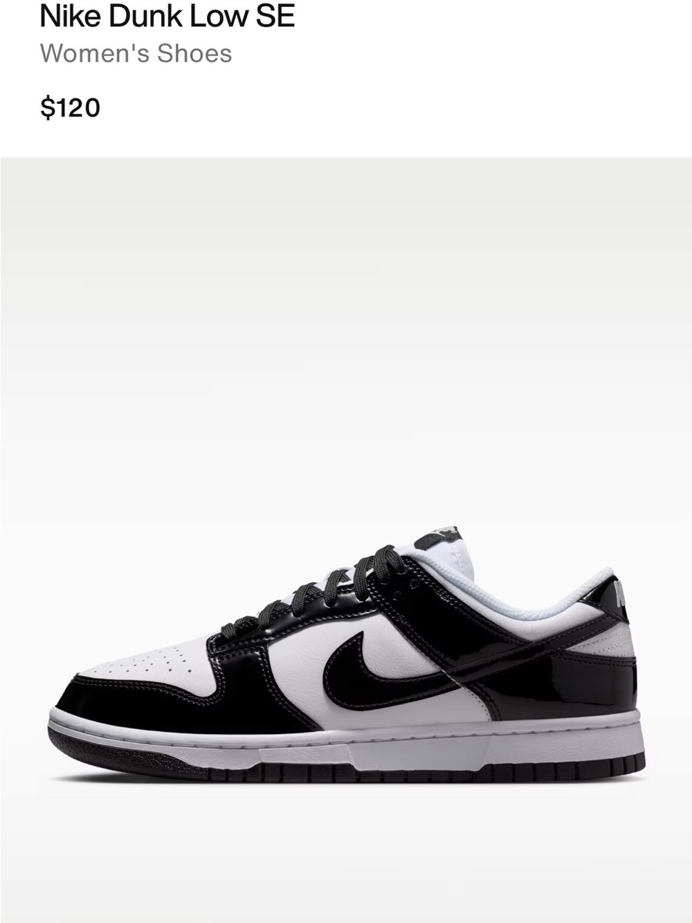 Nike Dunk Low SE — Black & White Panda